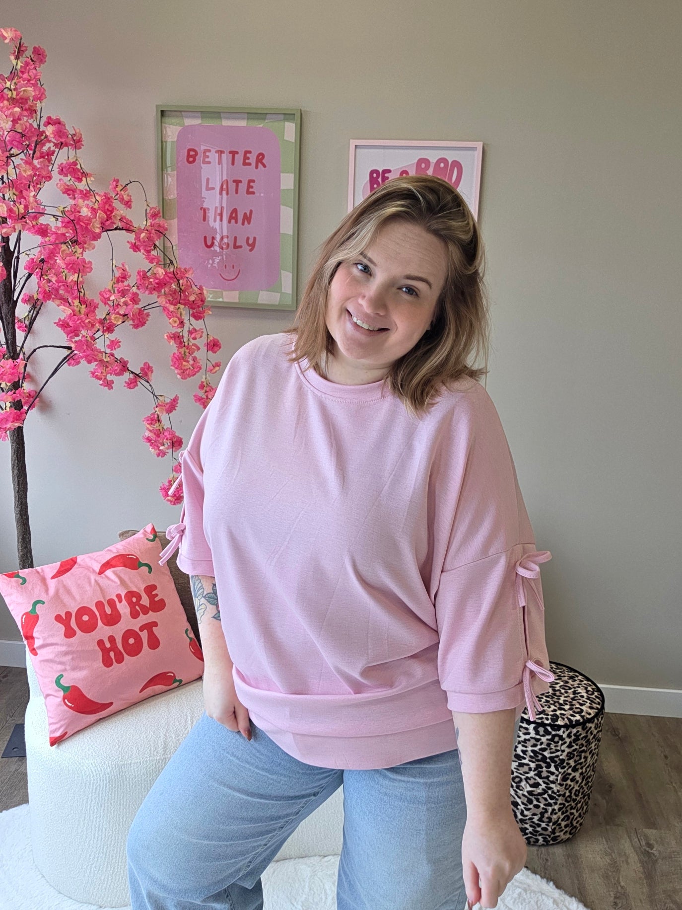 T-Shirts met strik (In 3 kleuren)