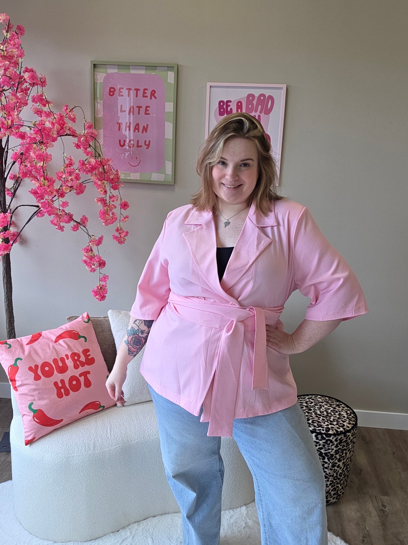 NC Exclusive Magic Waist Blazer Licht Roze