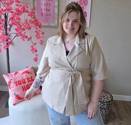 NC Exclusive Magic Waist Blazer Beige