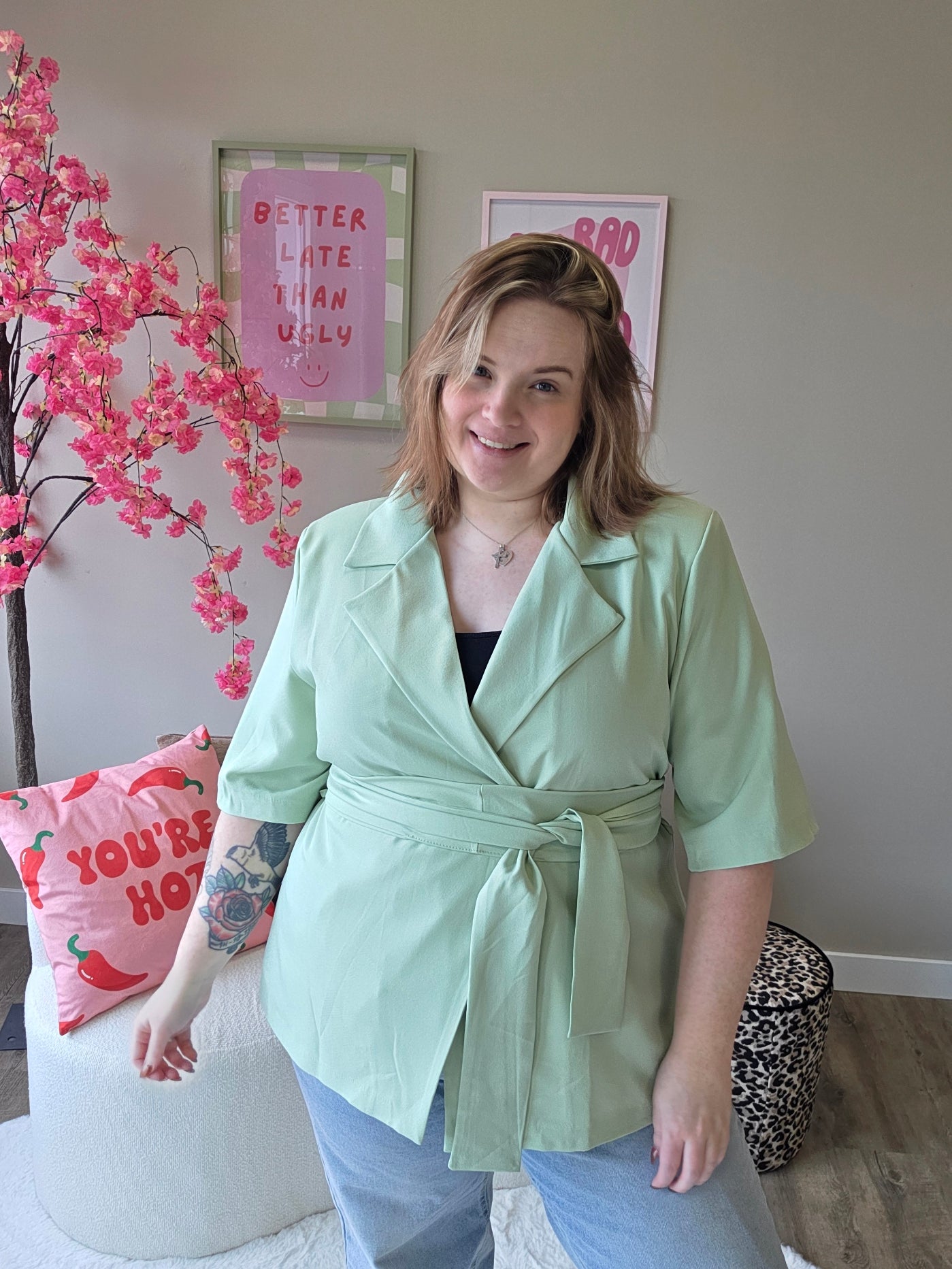 NC Exclusive Magic Waist Blazer Mint