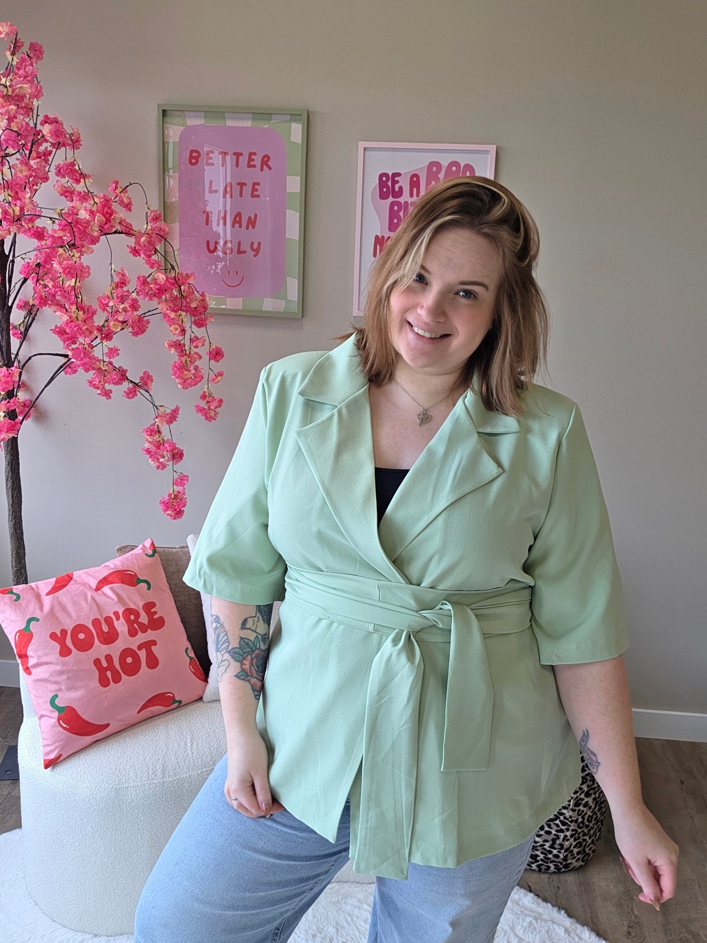 NC Exclusive Magic Waist Blazer Mint