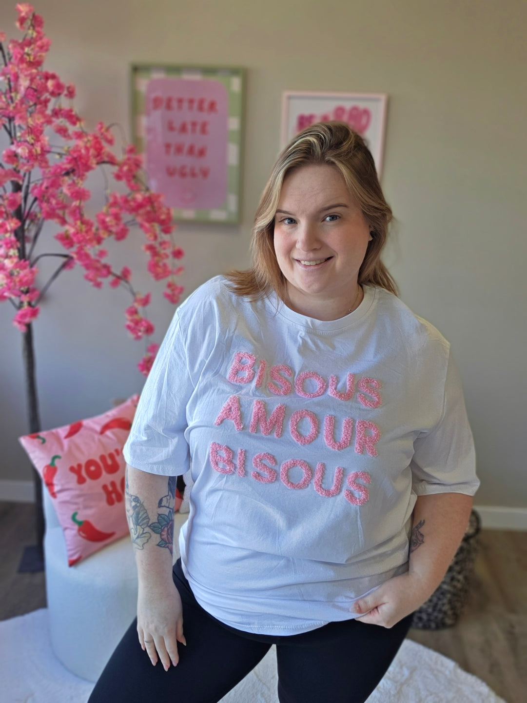 Bisous T-Shirts (In 5 kleuren)