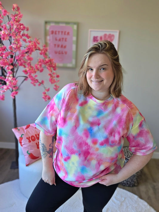 Pastel Mania Tee's (In 4 kleuren)