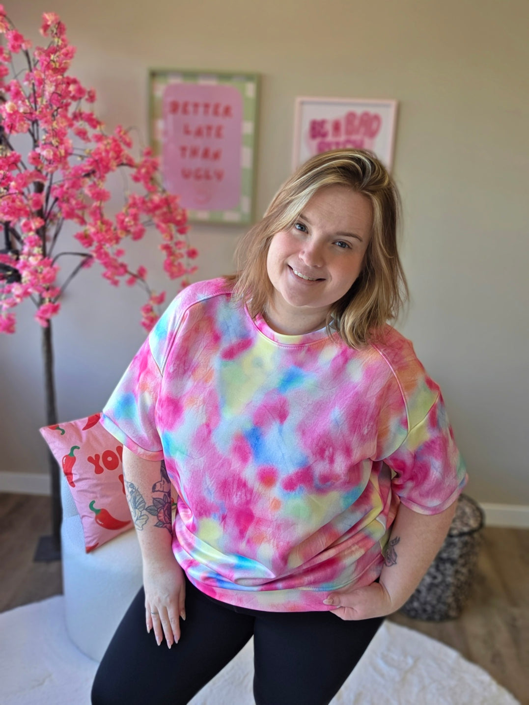 Pastel Mania Tee's (In 4 kleuren)