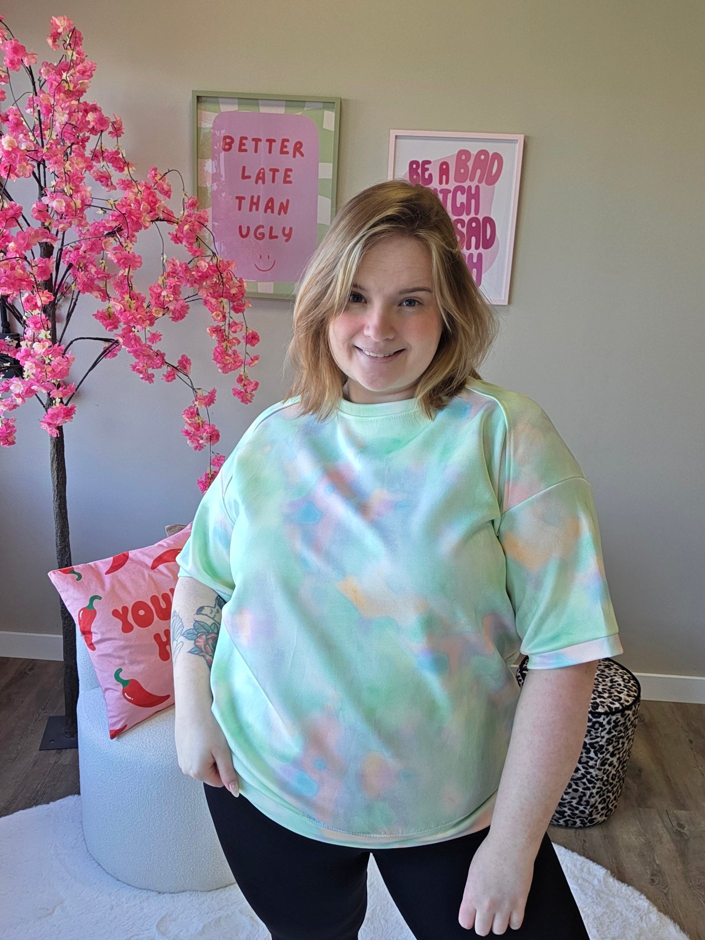 Pastel Mania Tee's (In 4 kleuren)