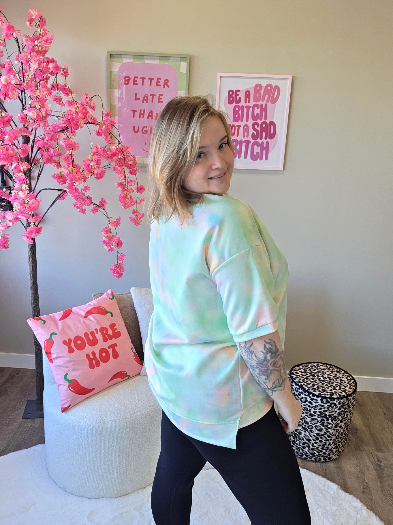 Pastel Mania Tee's (In 4 kleuren)