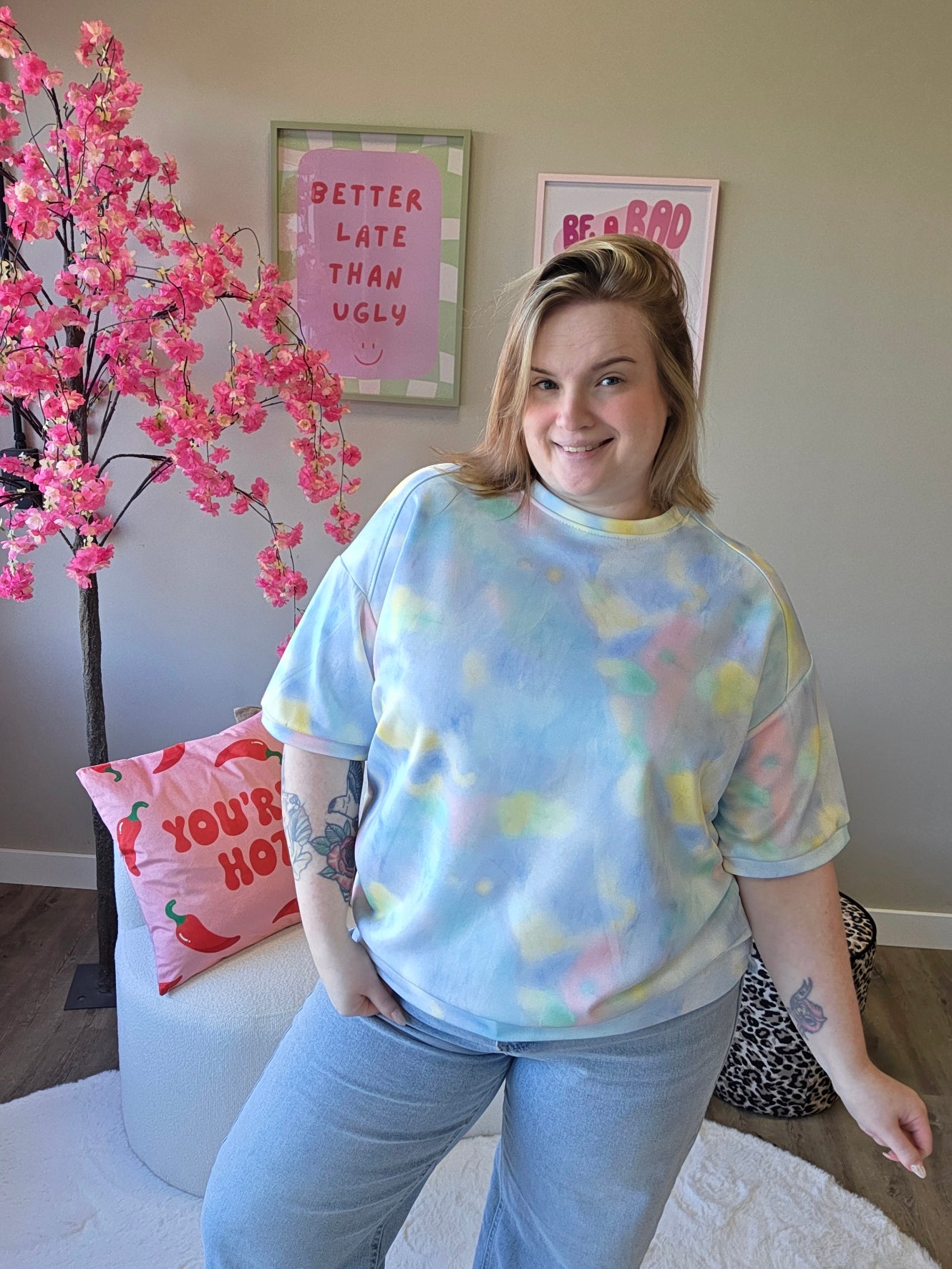 Pastel Mania Tee's (In 4 kleuren)