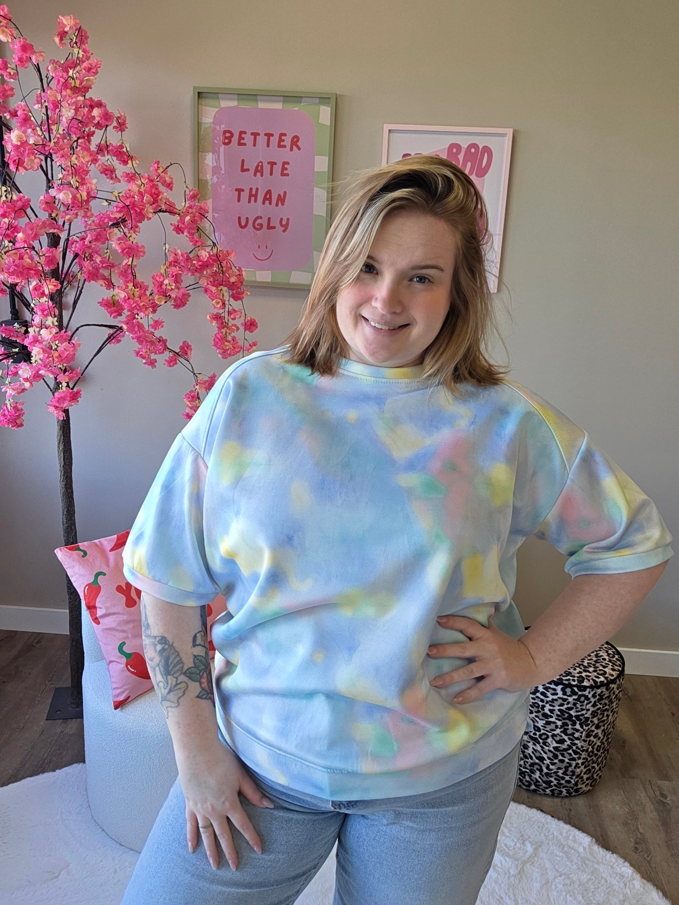 Pastel Mania Tee's (In 4 kleuren)