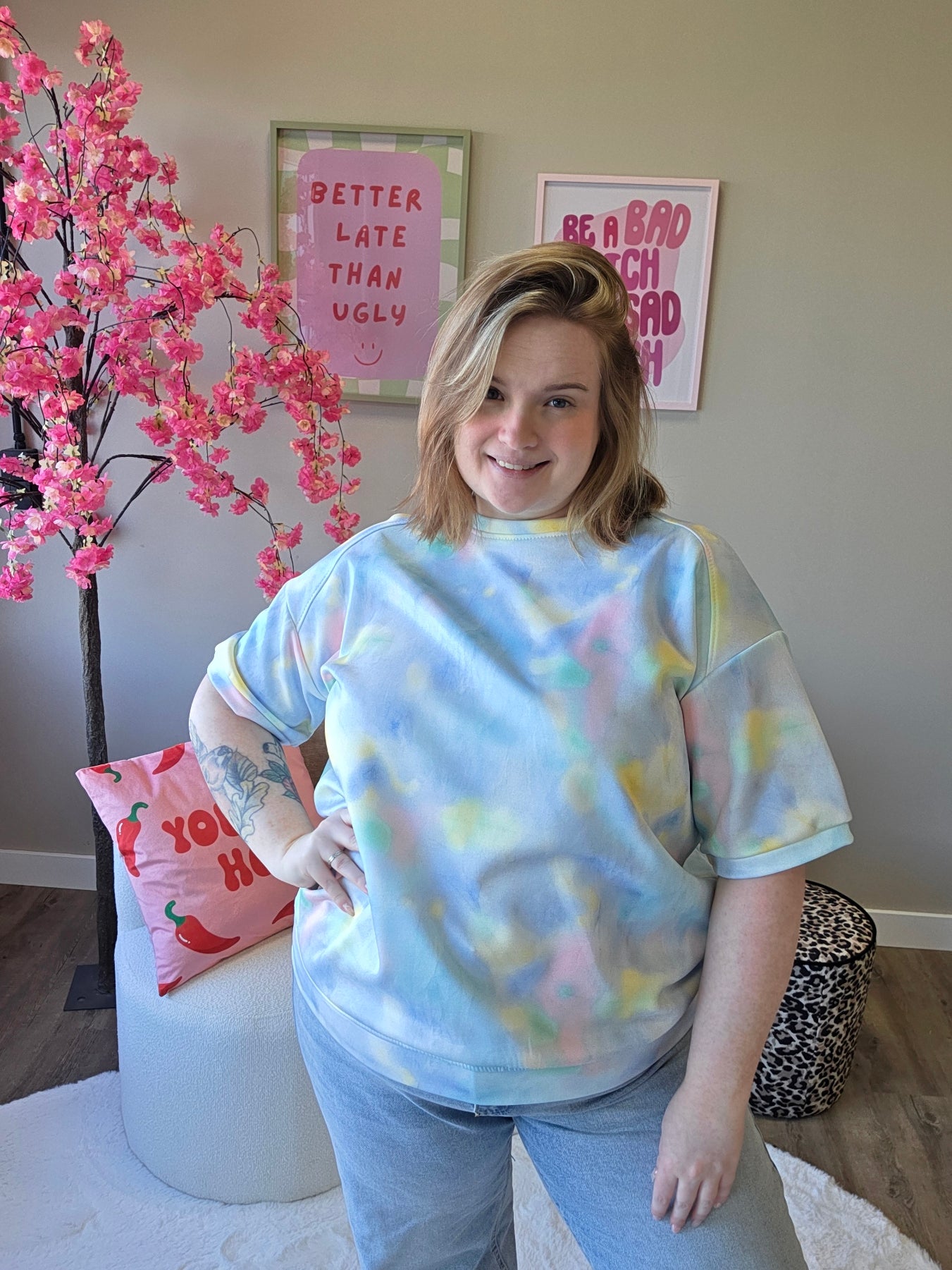 Pastel Mania Tee's (In 4 kleuren)