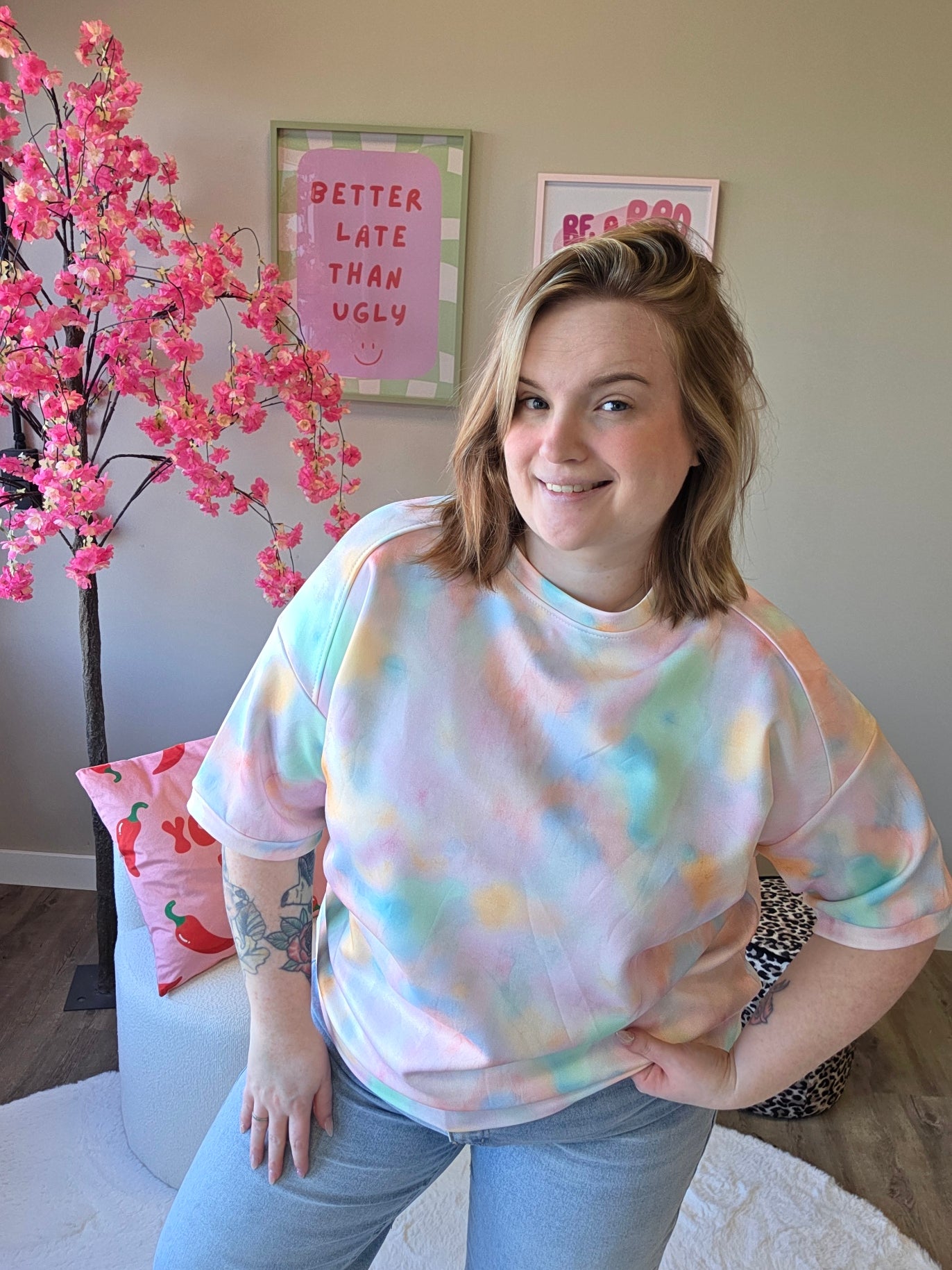 Pastel Mania Tee's (In 4 kleuren)