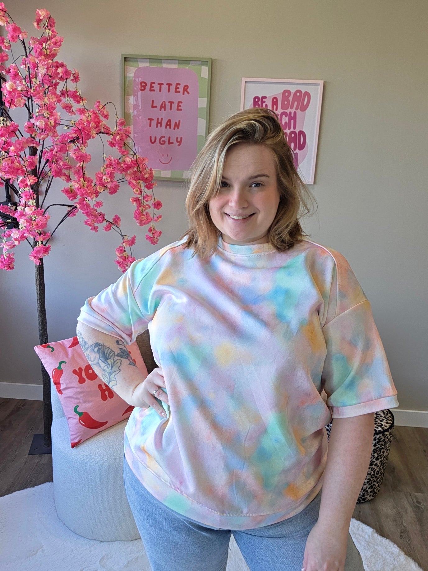 Pastel Mania Tee's (In 4 kleuren)