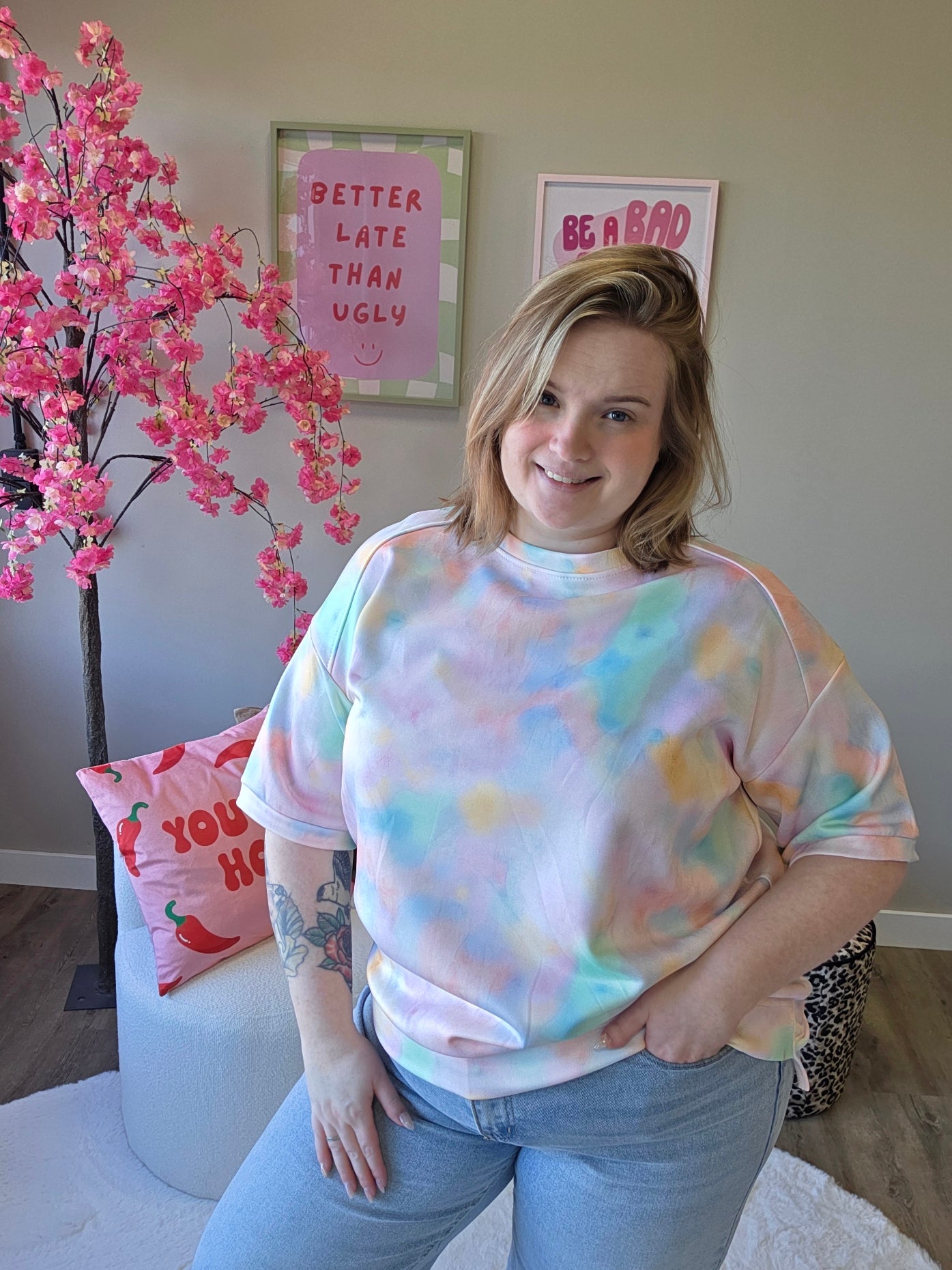 Pastel Mania Tee's (In 4 kleuren)