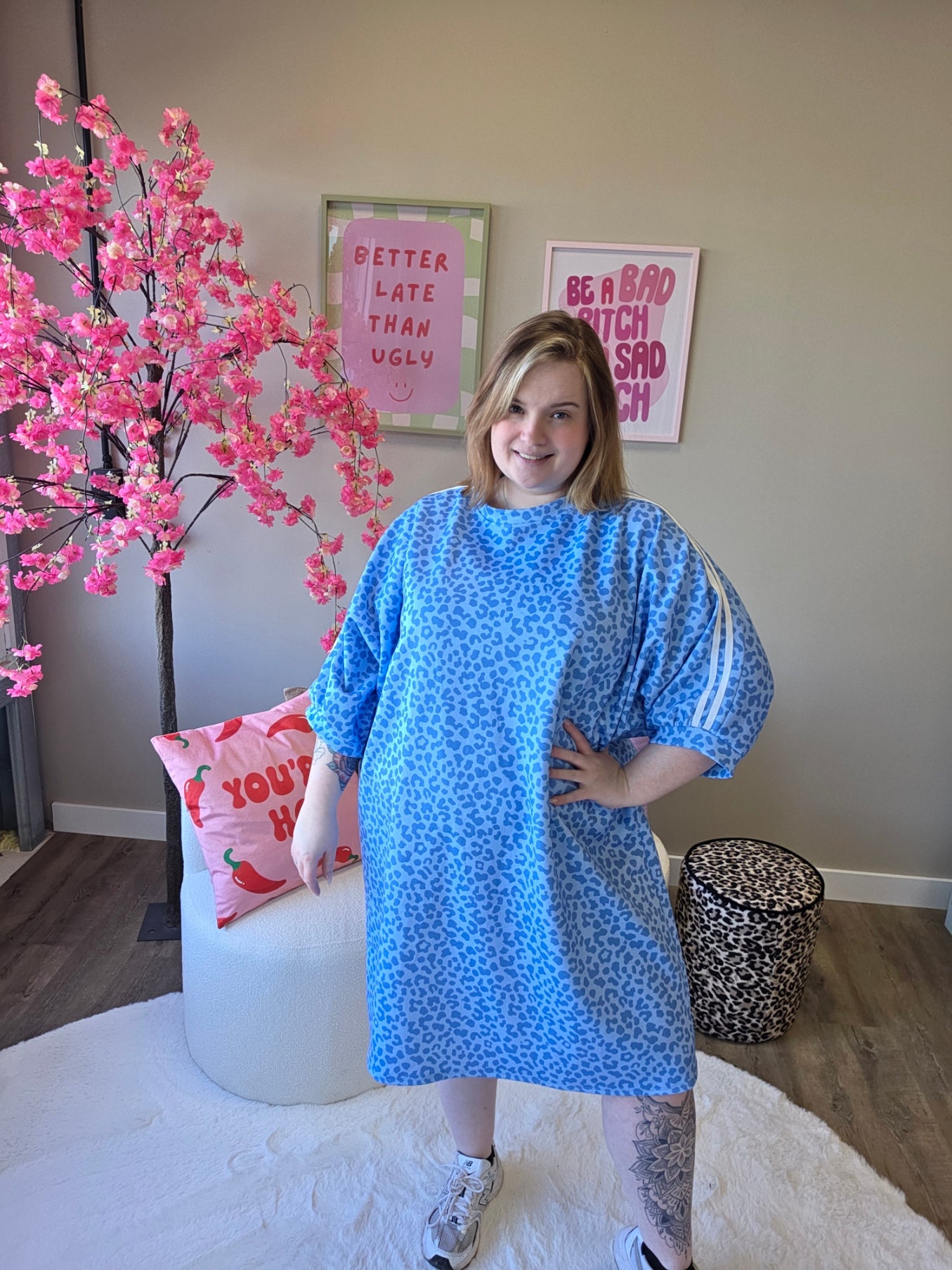 Leopard Stripe Dress (In 3 kleuren)