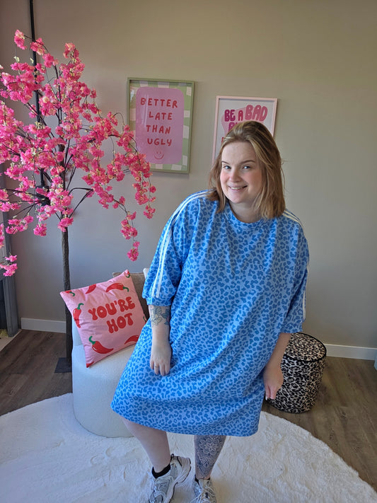 Leopard Stripe Dress (In 3 kleuren)