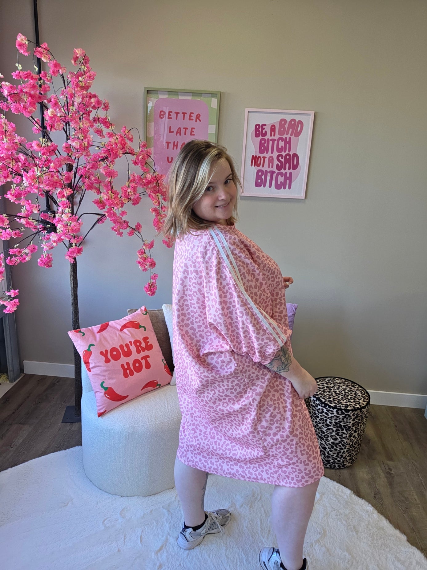 Leopard Stripe Dress (In 3 kleuren)