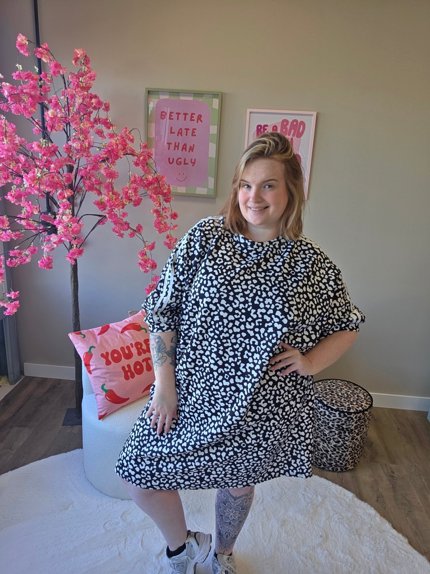 Leopard Stripe Dress (In 3 kleuren)