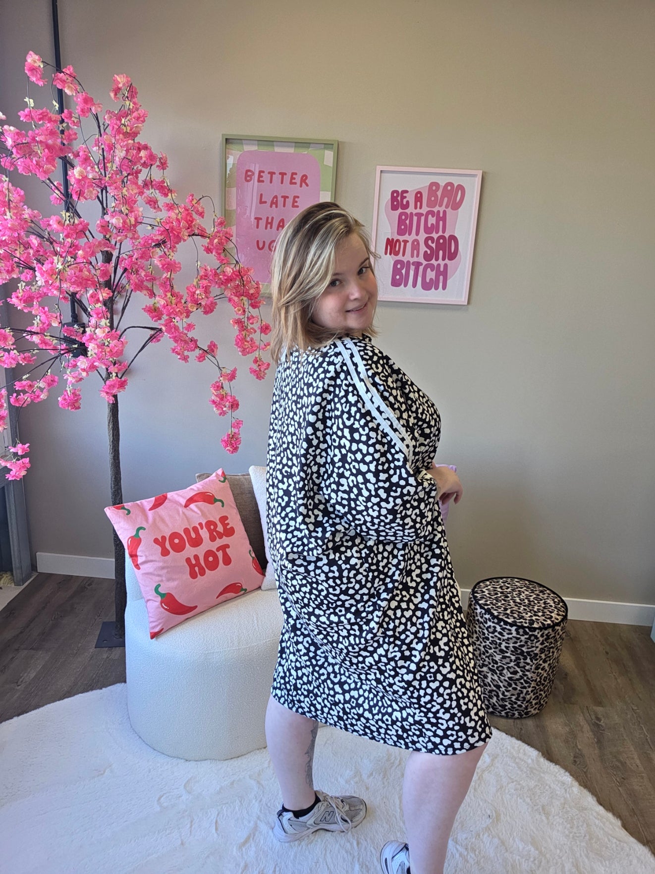 Leopard Stripe Dress (In 3 kleuren)