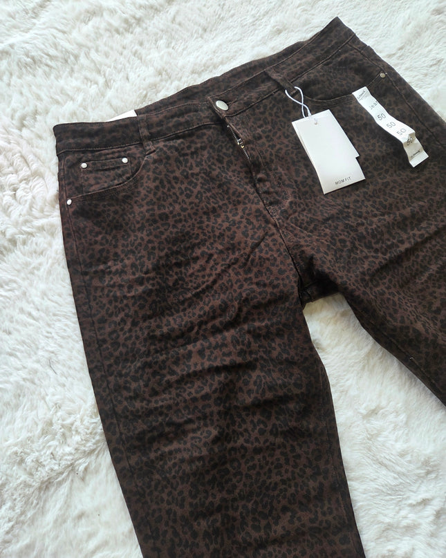 G-Smack Donker bruine Panter Jeans (ZN328)