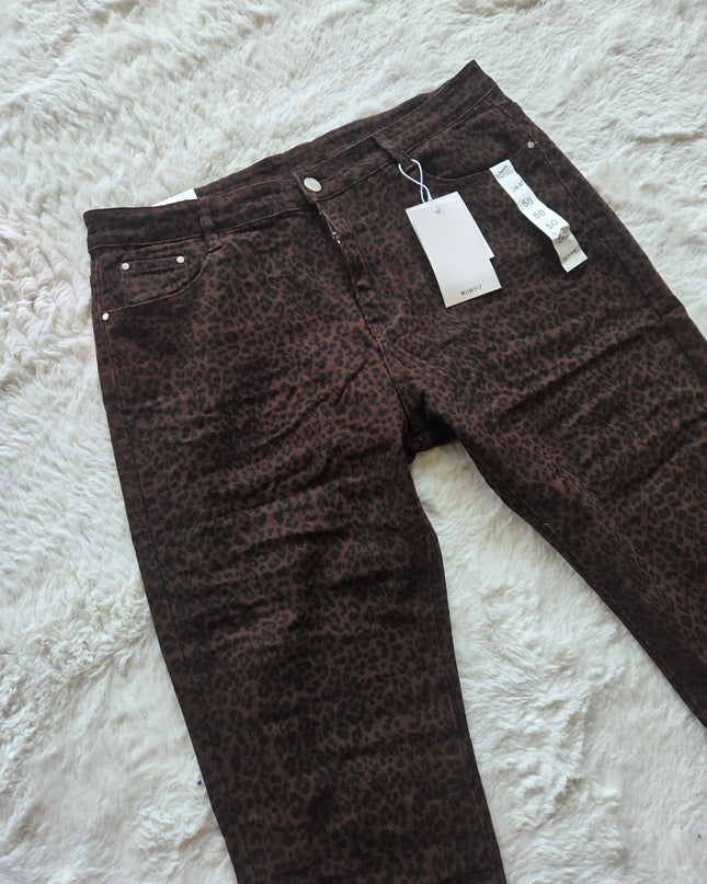 G-Smack Donker bruine Panter Jeans (ZN328)