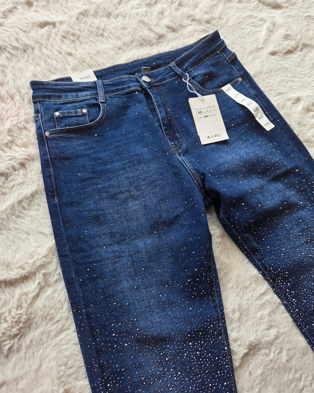 G-Smack Glitter Mom Jeans Blauw (SN173)