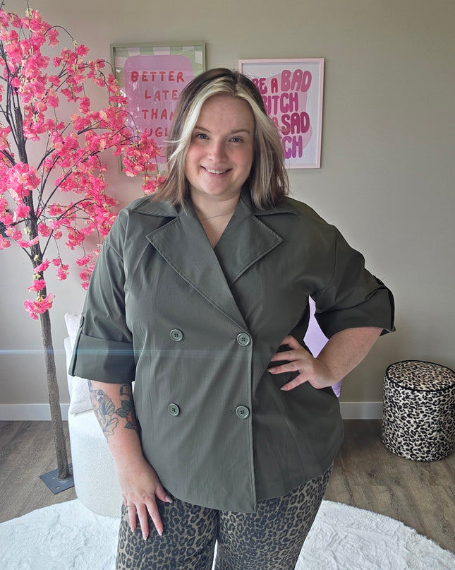 Trenchcoat Blazer (In 3 kleuren)