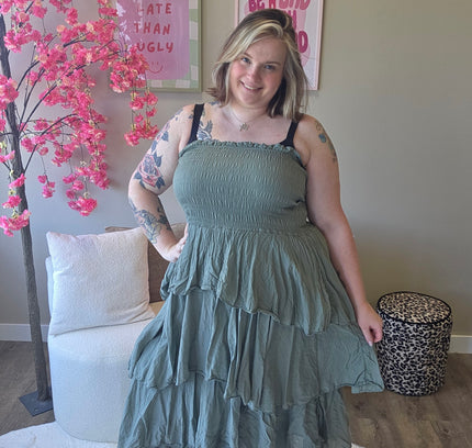 Basic Ruffle Dress (In 4 kleuren)
