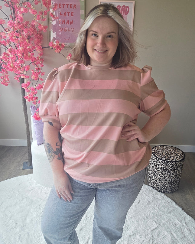 Pofmouw Streep Shirts (In 3 kleuren)