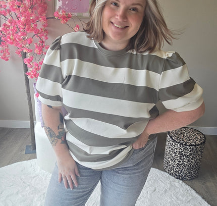 Pofmouw Streep Shirts (In 3 kleuren)