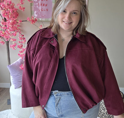 Suede Look Bombers (In 5 kleuren)