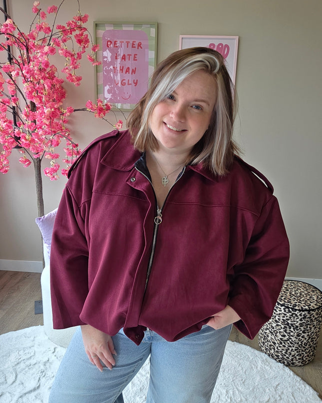 Suede Look Bombers (In 5 kleuren)