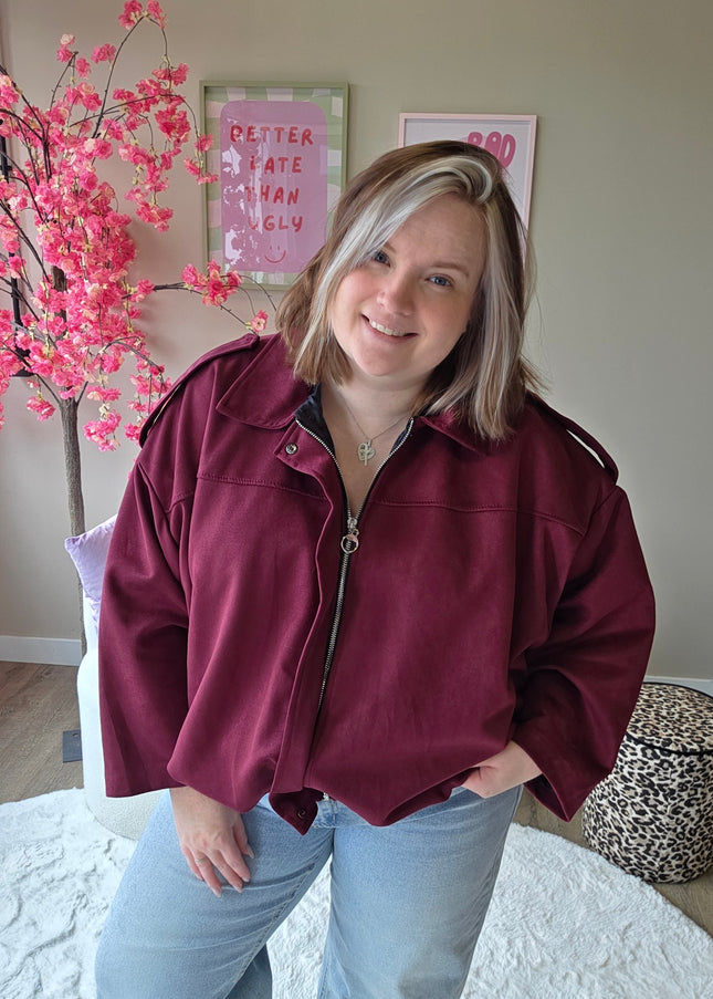 Suede Look Bombers (In 5 kleuren)