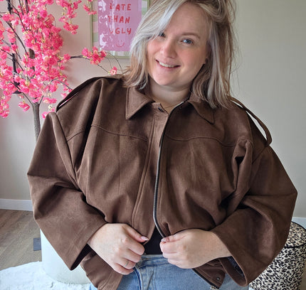 Suede Look Bombers (In 5 kleuren)