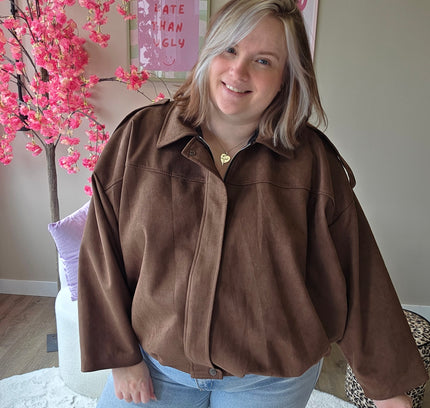 Suede Look Bombers (In 5 kleuren)