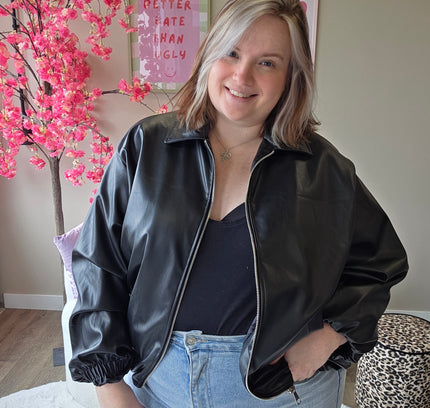 Leatherlook Bombers (In 3 kleuren)