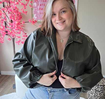 Leatherlook Bombers (In 3 kleuren)