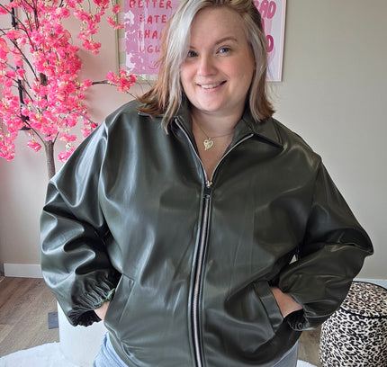 Leatherlook Bombers (In 3 kleuren)