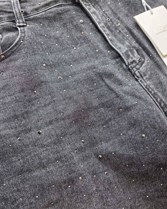 G-Smack Grijze glitter wide leg jeans | ZN-217