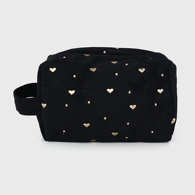 Make-up bag heart black