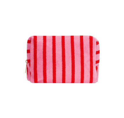 Striped Make-up bag Pink