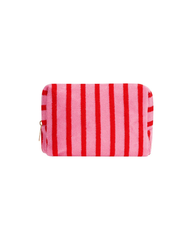 Striped Make-up bag Pink