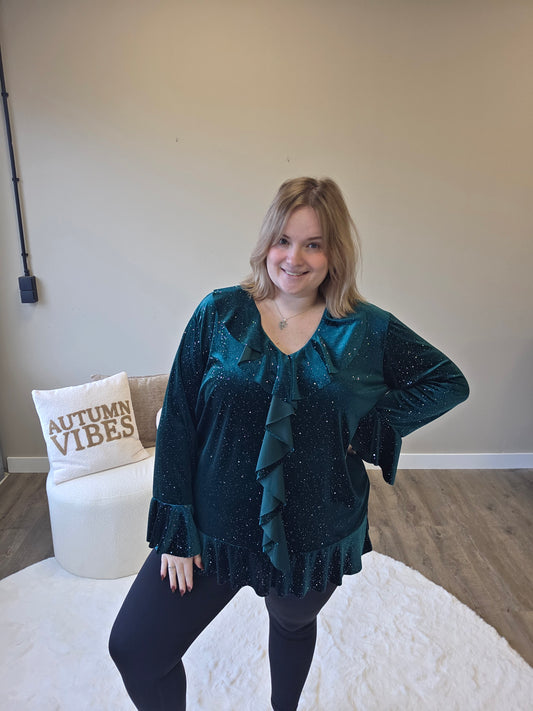 Sparkle Velours Top (In 3 kleuren)