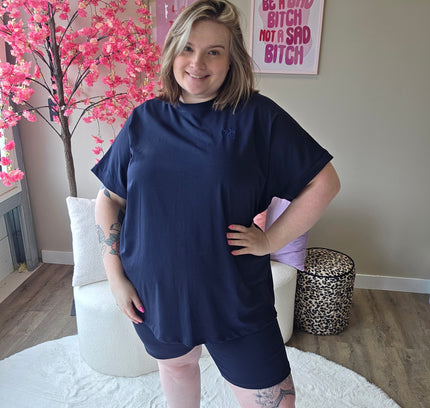 Nikkicurvelly exclusive lounge set navy