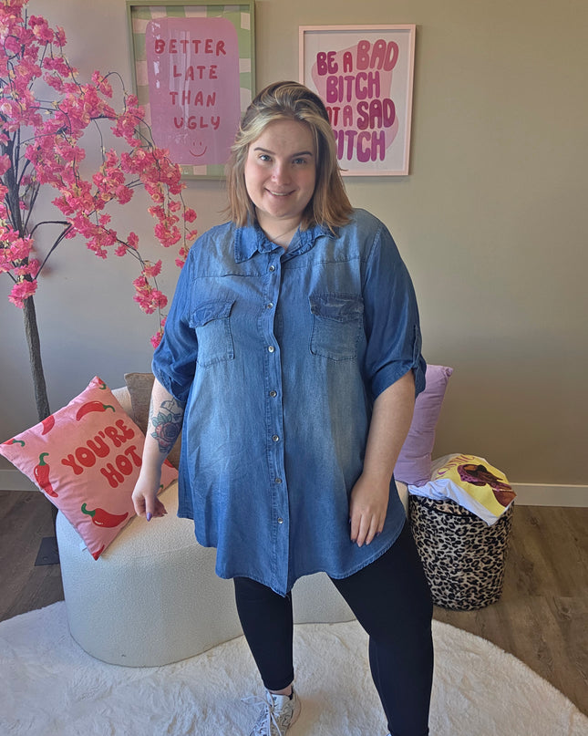 Spijker Blouse (in 2 tinten)