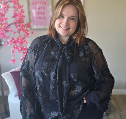 Flower Mesh top met strik (In 3 kleuren)