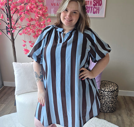 Stripe Pofmouw Jurkjes (in 5 kleuren)