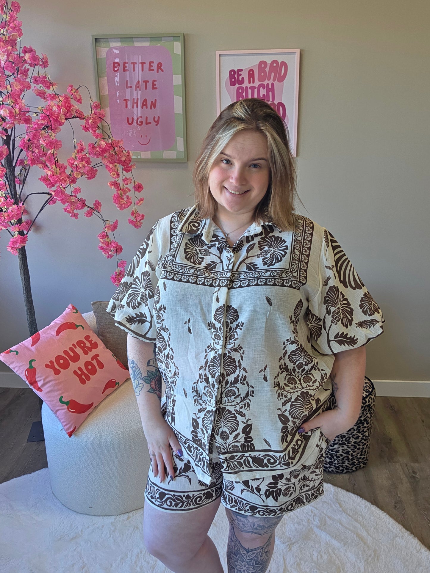 Linnen Look Sets (in 4 kleuren)