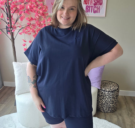 Nikkicurvelly exclusive lounge set navy
