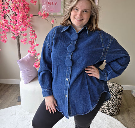 Effen Spijker Blouse Button (In 3 kleuren)