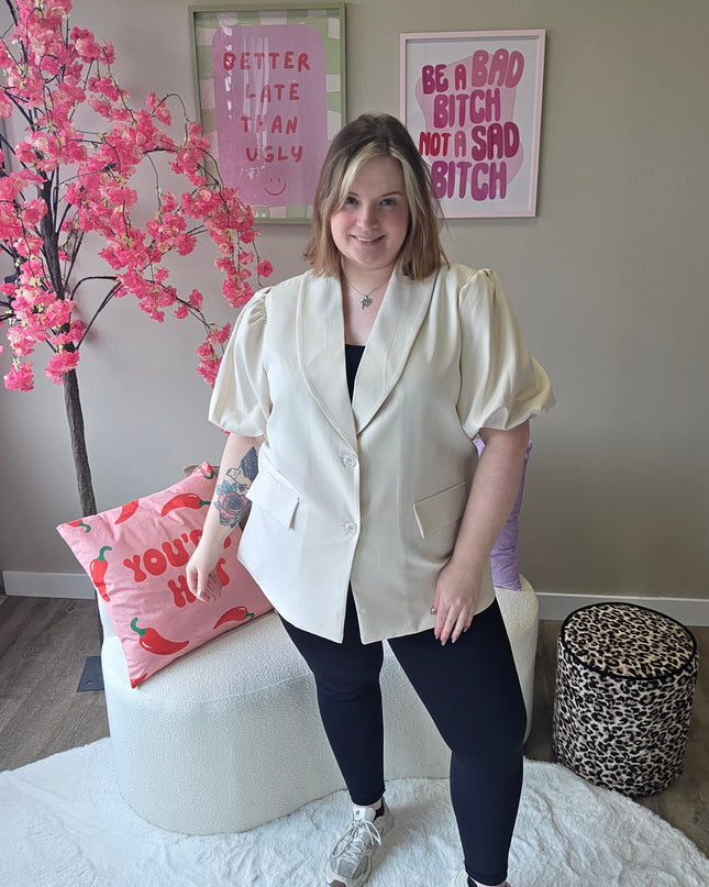 Blazer Met Pofmouw (In 3 kleuren)