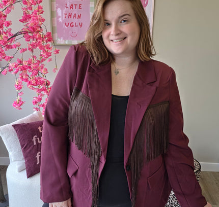 Franje Blazer (In 3 kleuren)